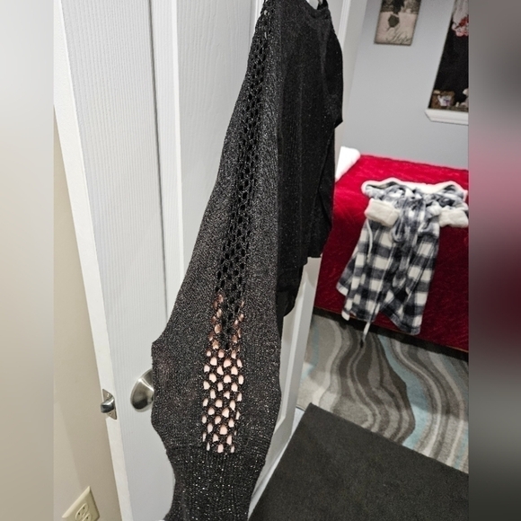 Lucky brand metallic crew neck sweater - Picture 3 of 7